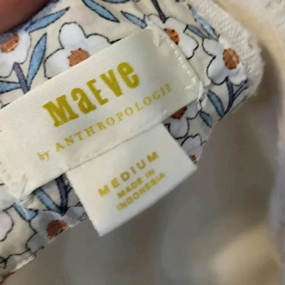 Maeve by Anthropologie Cowl Neck Addie Ruffled Hacci Pullover Ivory/Cream Top(M) - Picture 10 of 12